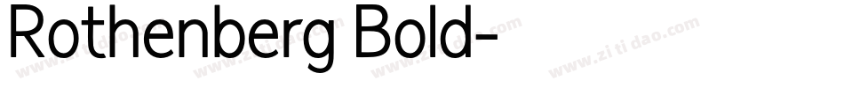 Rothenberg Bold字体转换